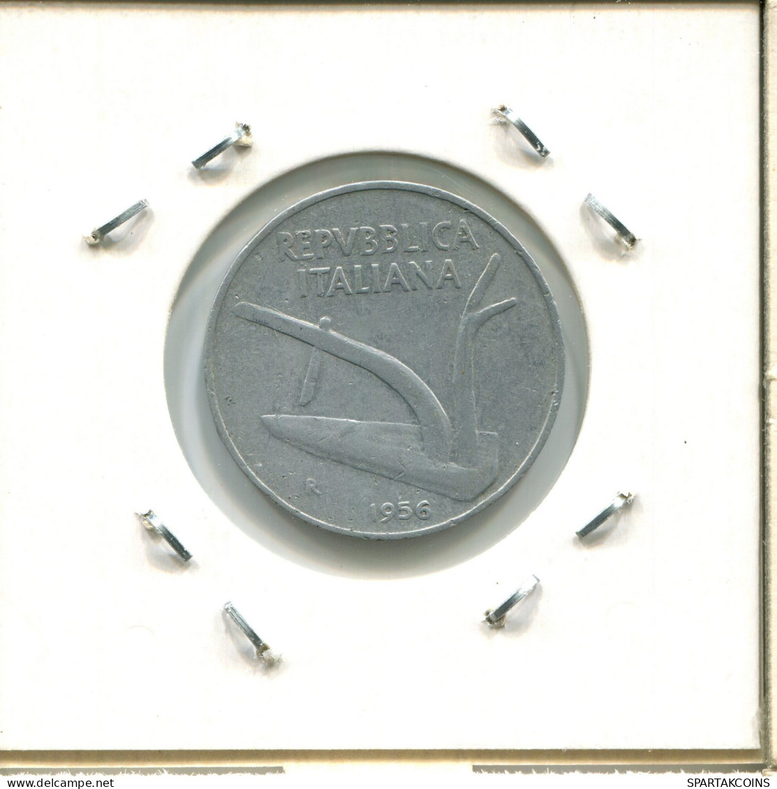 10 LIRE 1956 R ITALIA ITALY Moneda #AW609.E.A - 10 Lire