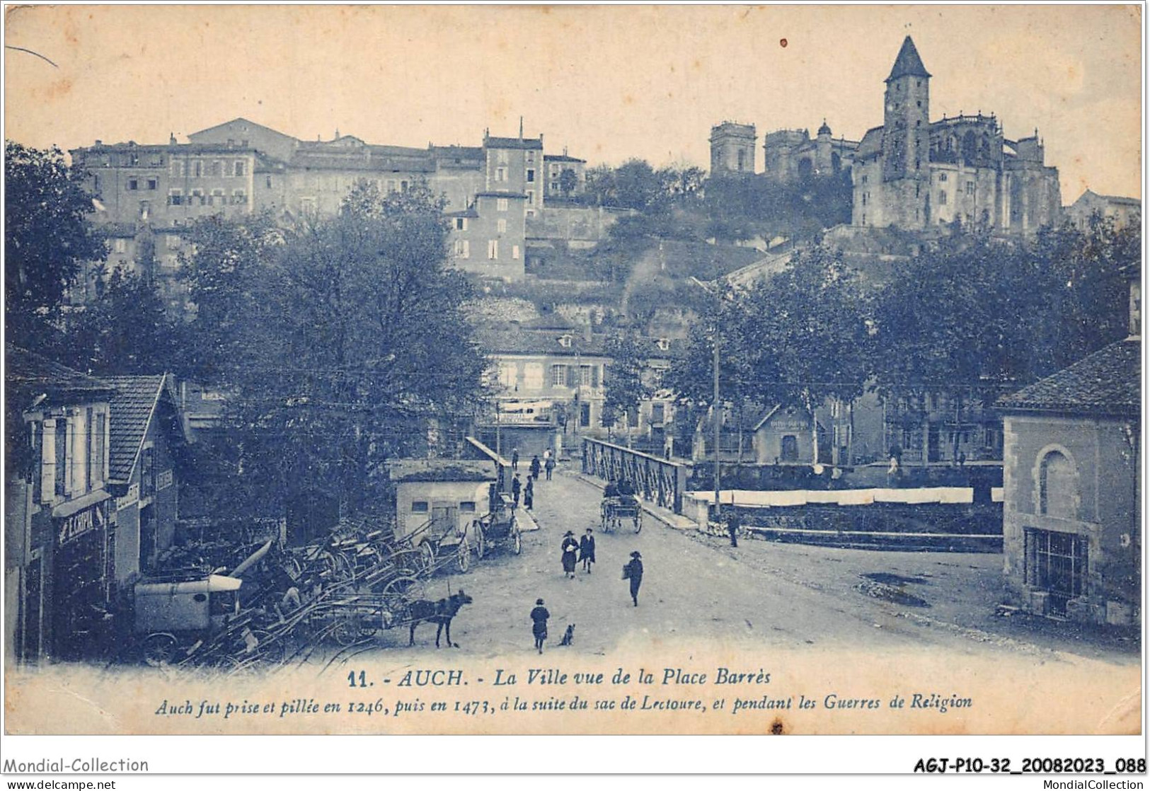 AGJP10-0850-32 - AUCH - La Ville Vue De La Place Barrès - Auch