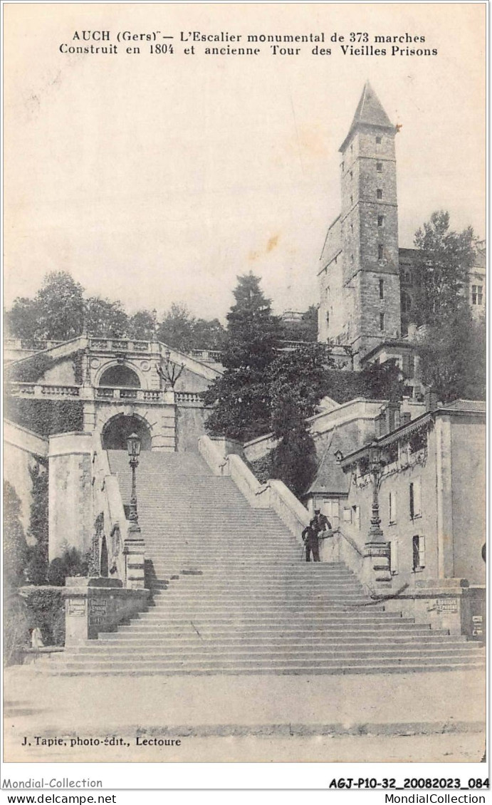 AGJP10-0848-32 - AUCH - Gers - L'escalier Monumental De 373 Marches - Construit En 1804 Et Ancienne Tour  - Auch