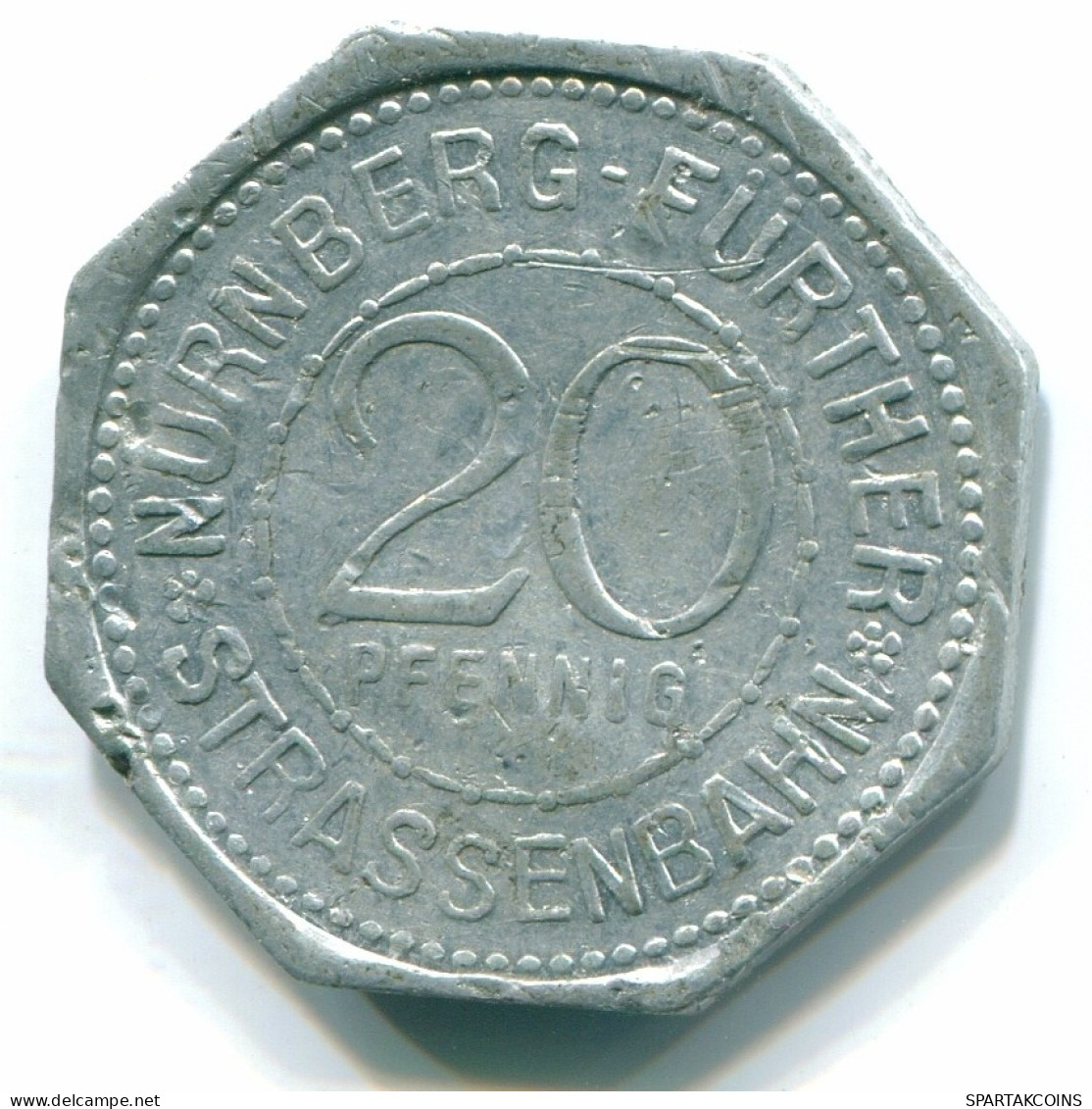 20 PFENNIG NURNBERG-FURTH ALLEMAGNE Pièce GERMANY #DE10050.3.F.A - Autres & Non Classés