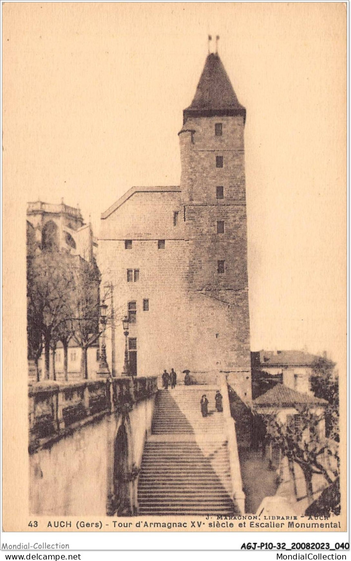 AGJP10-0826-32 - AUCH - Gers - Tour D'armagnac XVe Siècle Et Escalier Monumental  - Auch