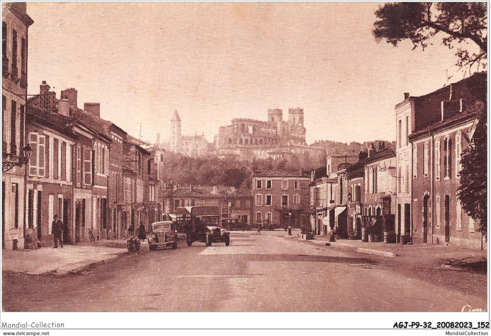 AGJP9-0799-32 - AUCH - Gers - Avenue De La Gare Et Basilique Sainte-marie  - Auch