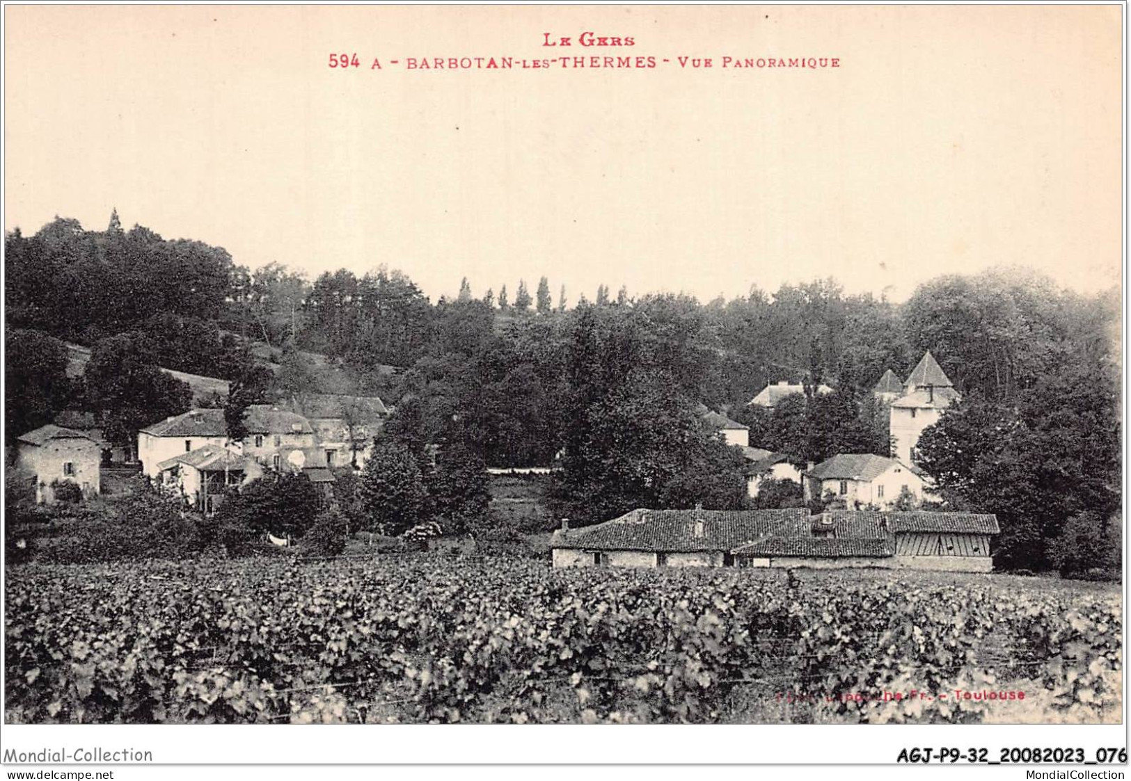 AGJP9-0761-32 - Le Gers - BARBOTAN-LES-THERMES - Vue Panoramique  - Barbotan