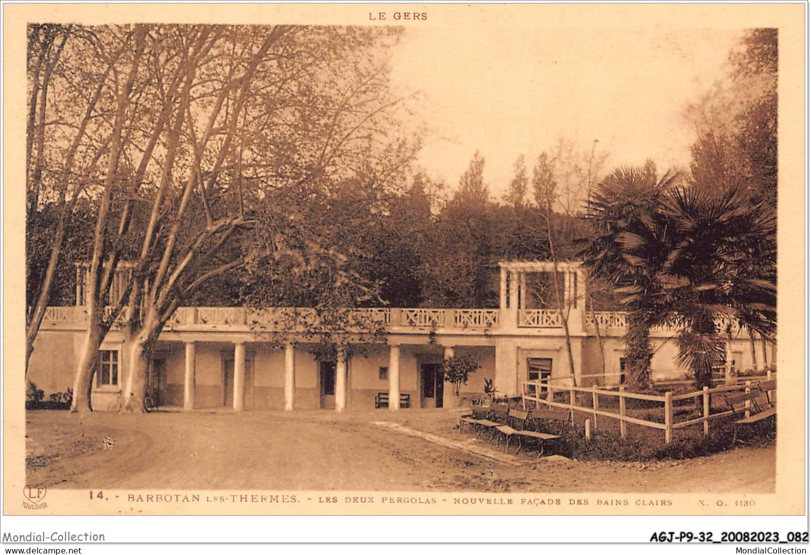 AGJP9-0764-32 - Le Gers - BARBOTAN-LES-THERMES - Les Deux Pergolas - Nouvelle Façade Des Bains Clairs  - Barbotan