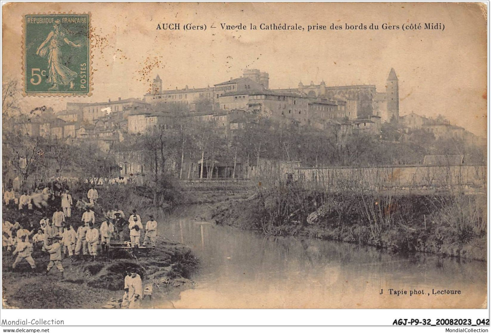 AGJP9-0744-32 - AUCH - Vue De La Cathédrale - Prise Des Bords Du Gers - Coté Midi  - Auch