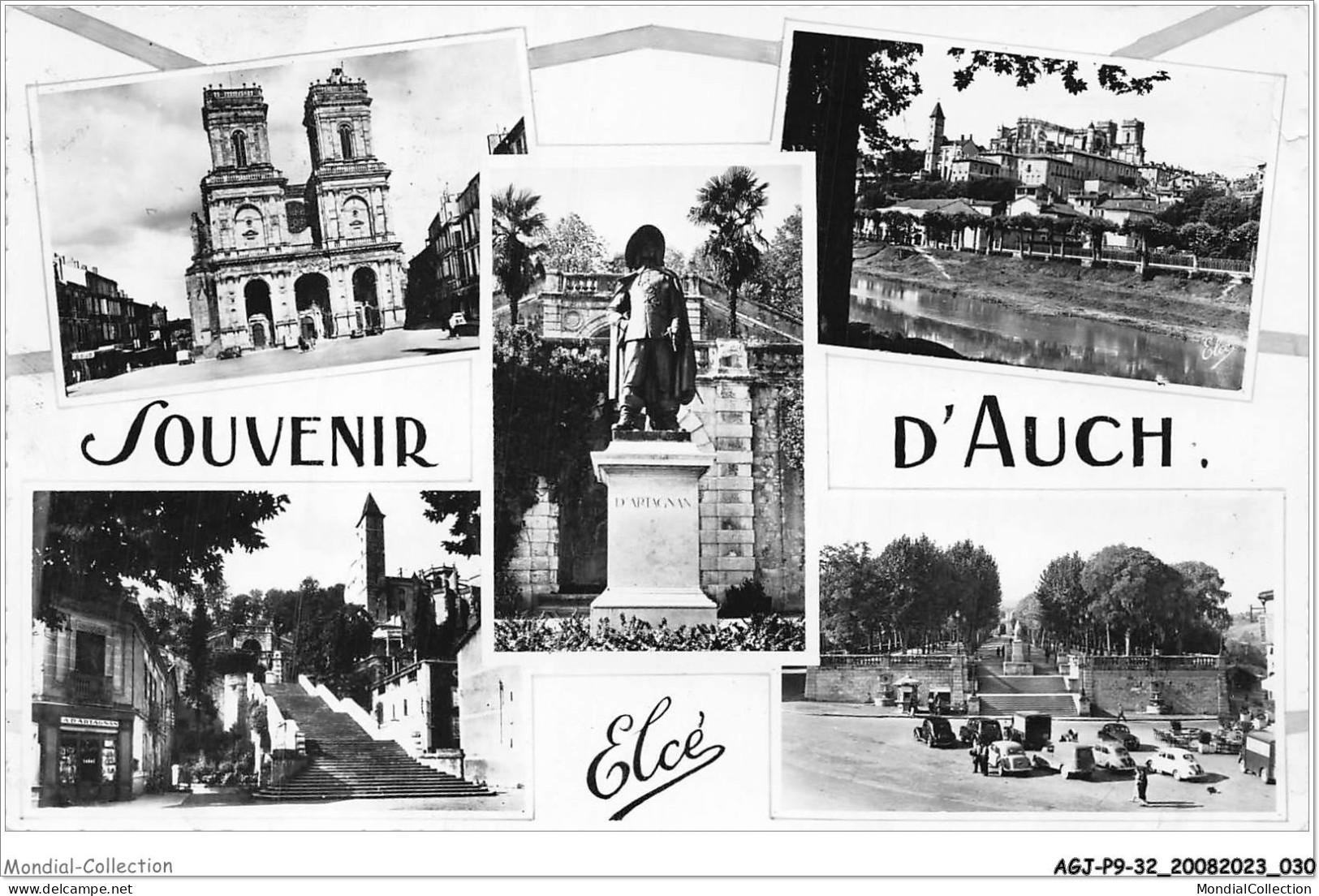 AGJP9-0738-32 - Souvenir D'AUCH - De G à D - La Cathédrale - La Cathédrale Et La Ville - Statue D'artagnan  - Auch