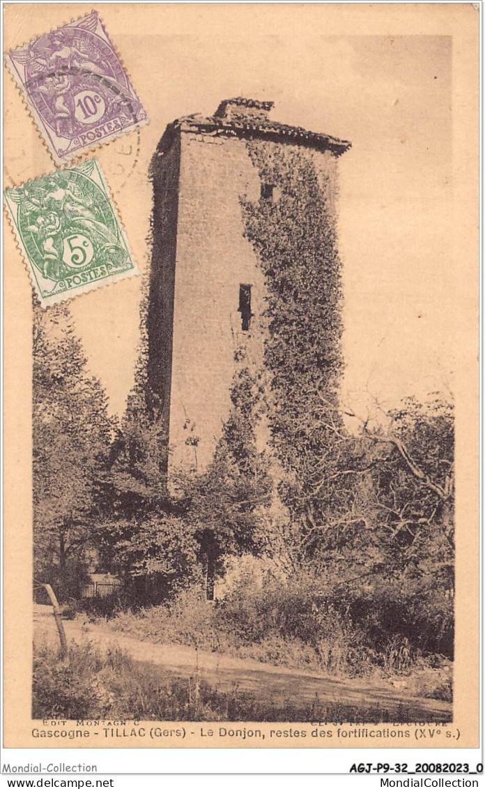 AGJP9-0723-32 - Gascogne - TILLAC - Gers - Le Donjon - Restes Des Fortifications - XVe S  - Other & Unclassified