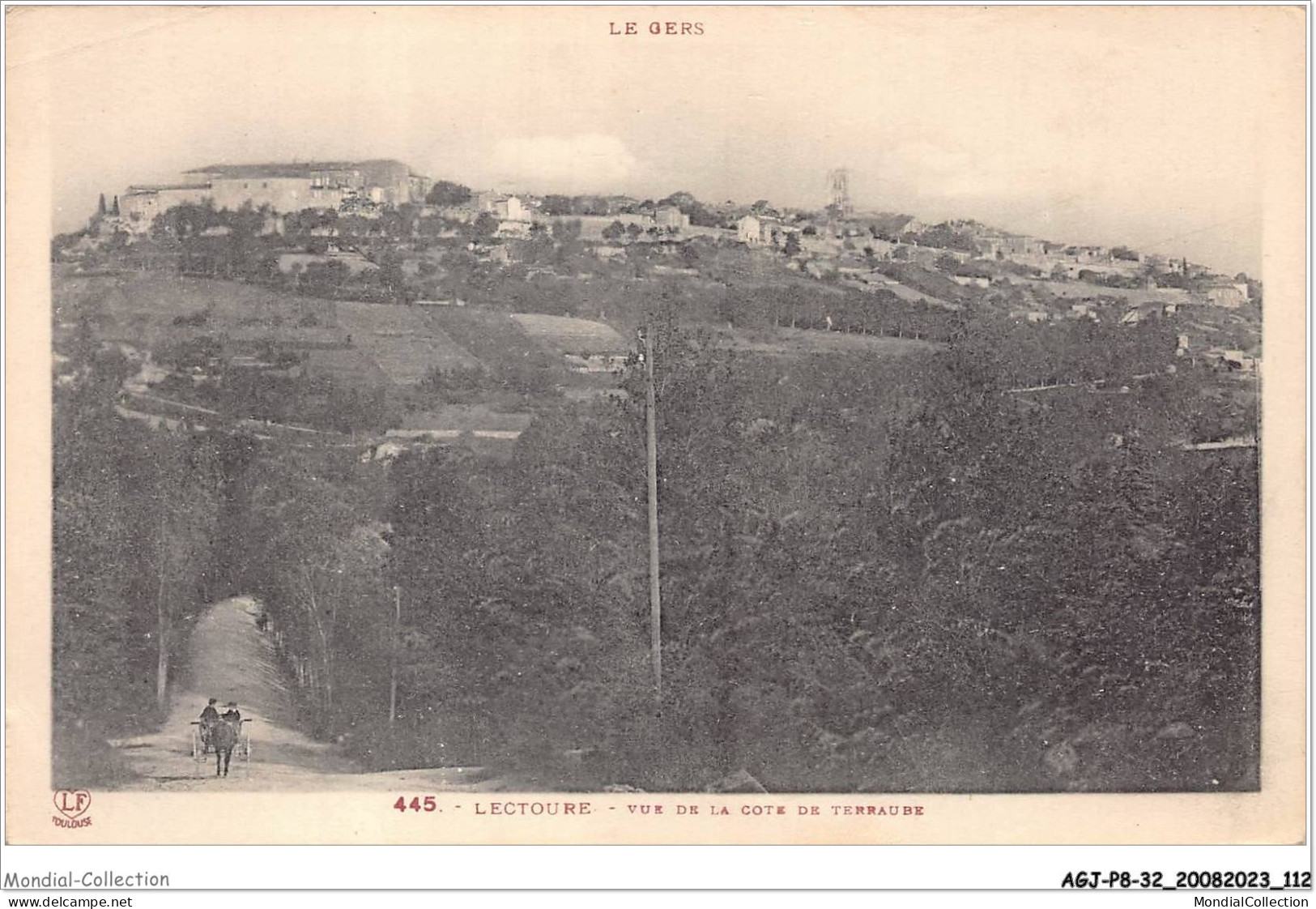 AGJP8-0708-32 - Le Gers - LECTOURE - Vue De La Cote De Terraube  - Lectoure