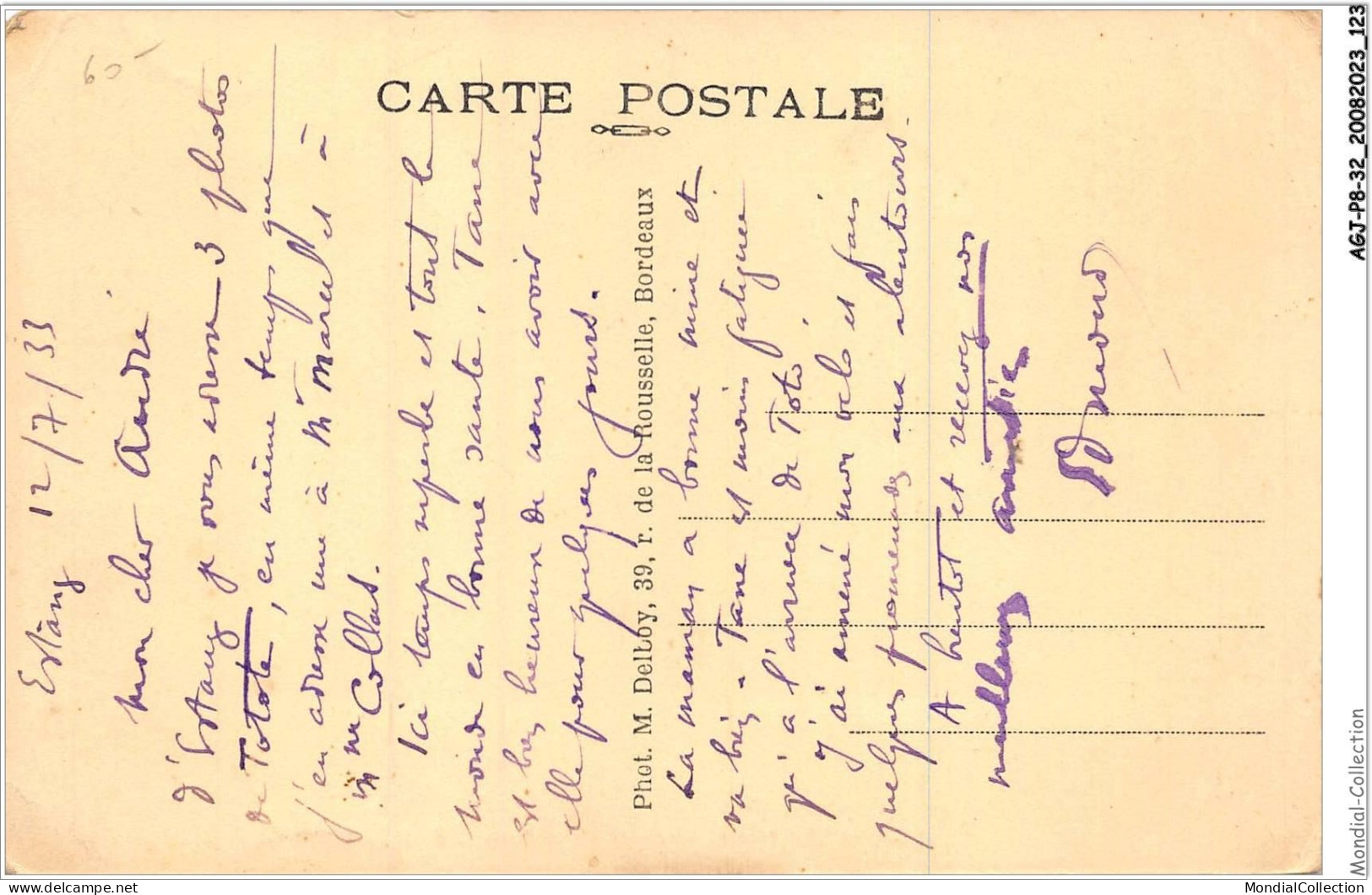 AGJP8-0713-32 - ESTANG - Gers - Place De La Poste  - Other & Unclassified