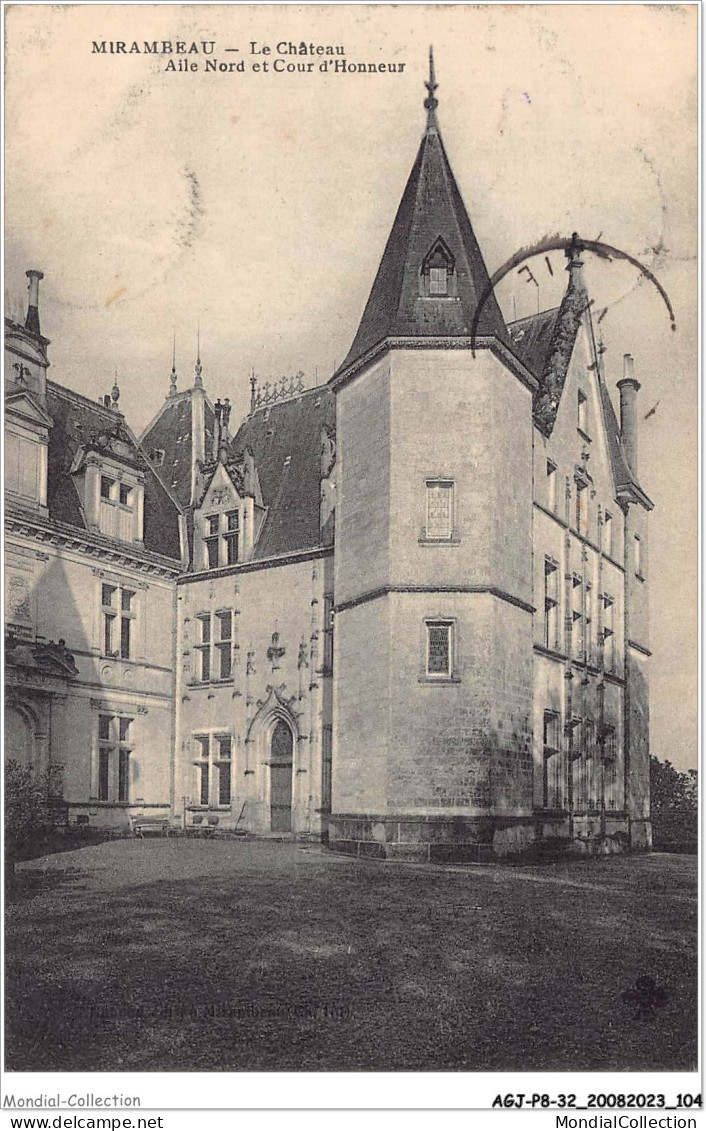 AGJP8-0704-32 - MIRAMBEAU - Le Chateau - Aile Nord Et Cour D'honneur  - Sonstige & Ohne Zuordnung
