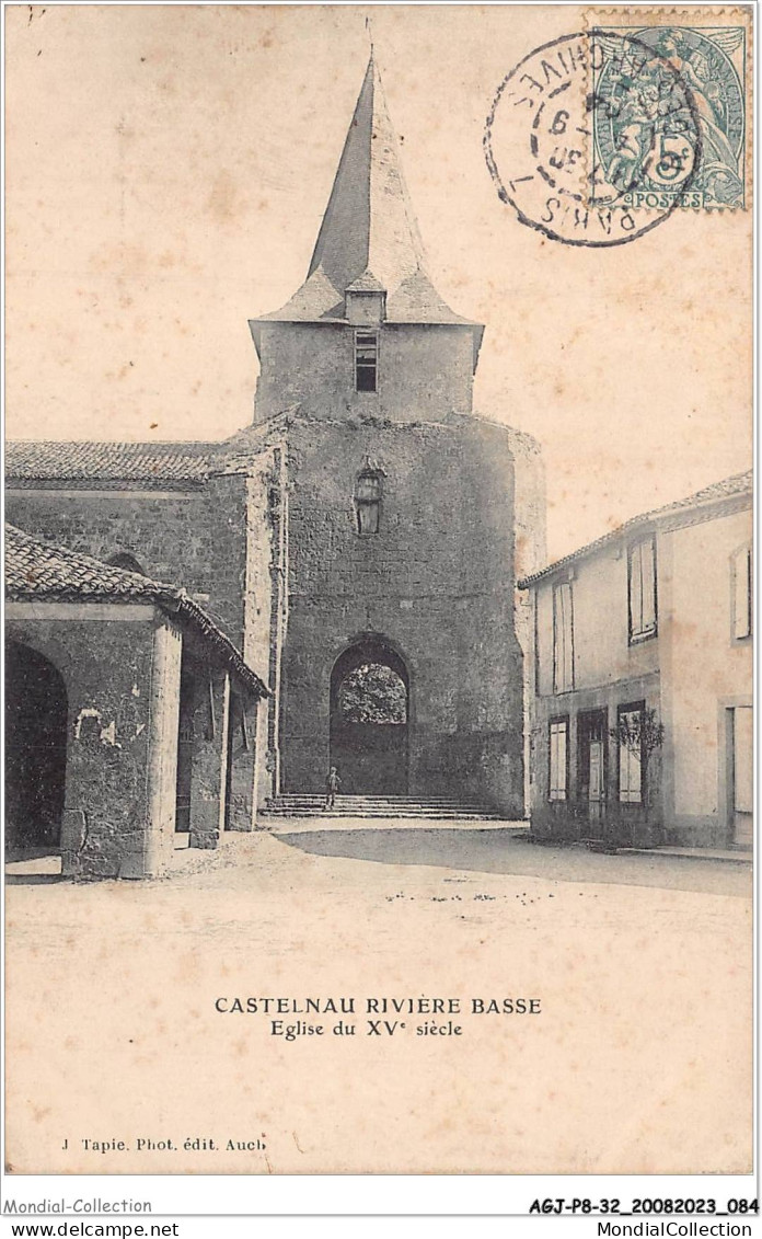 AGJP8-0694-32 - CASTELNAU RIVIERE BASSE - église Du XVe Siècle  - Otros & Sin Clasificación