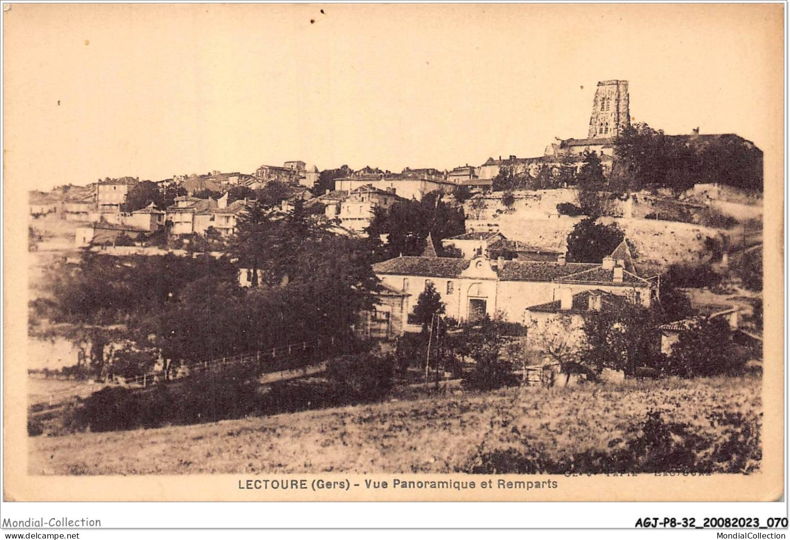 AGJP8-0687-32 - LECTOURE - Gers - Vue Panoramique Et Remparts - Lectoure