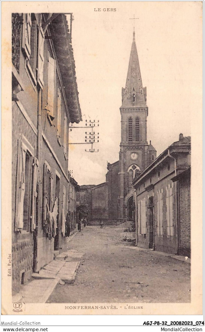 AGJP8-0689-32 - MONFERRAN-SAVES - L'église  - Autres & Non Classés