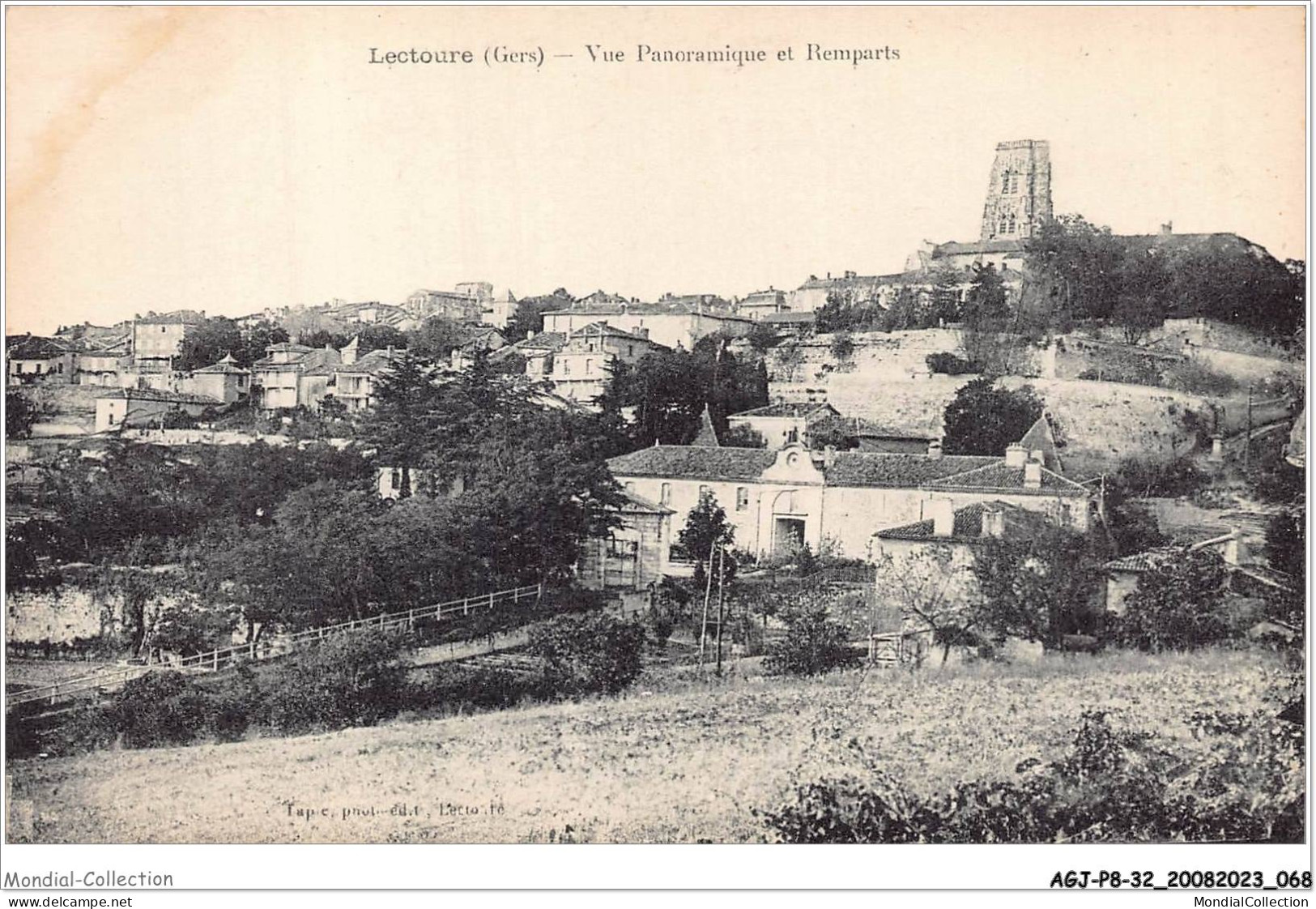 AGJP8-0686-32 - LECTOURE - Gers - Vue Panoramique Et Remparts - Lectoure