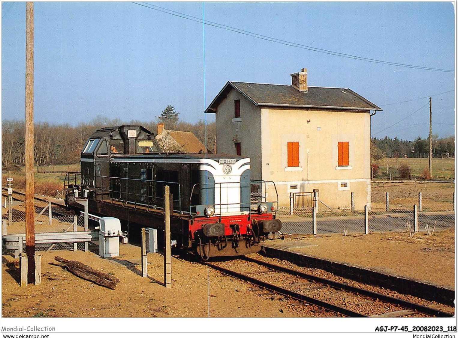 AGJP7-0619-45 - Le Train à BRAY - BRAY EN VAL - Loiret - La Halte De Bray  - Autres & Non Classés