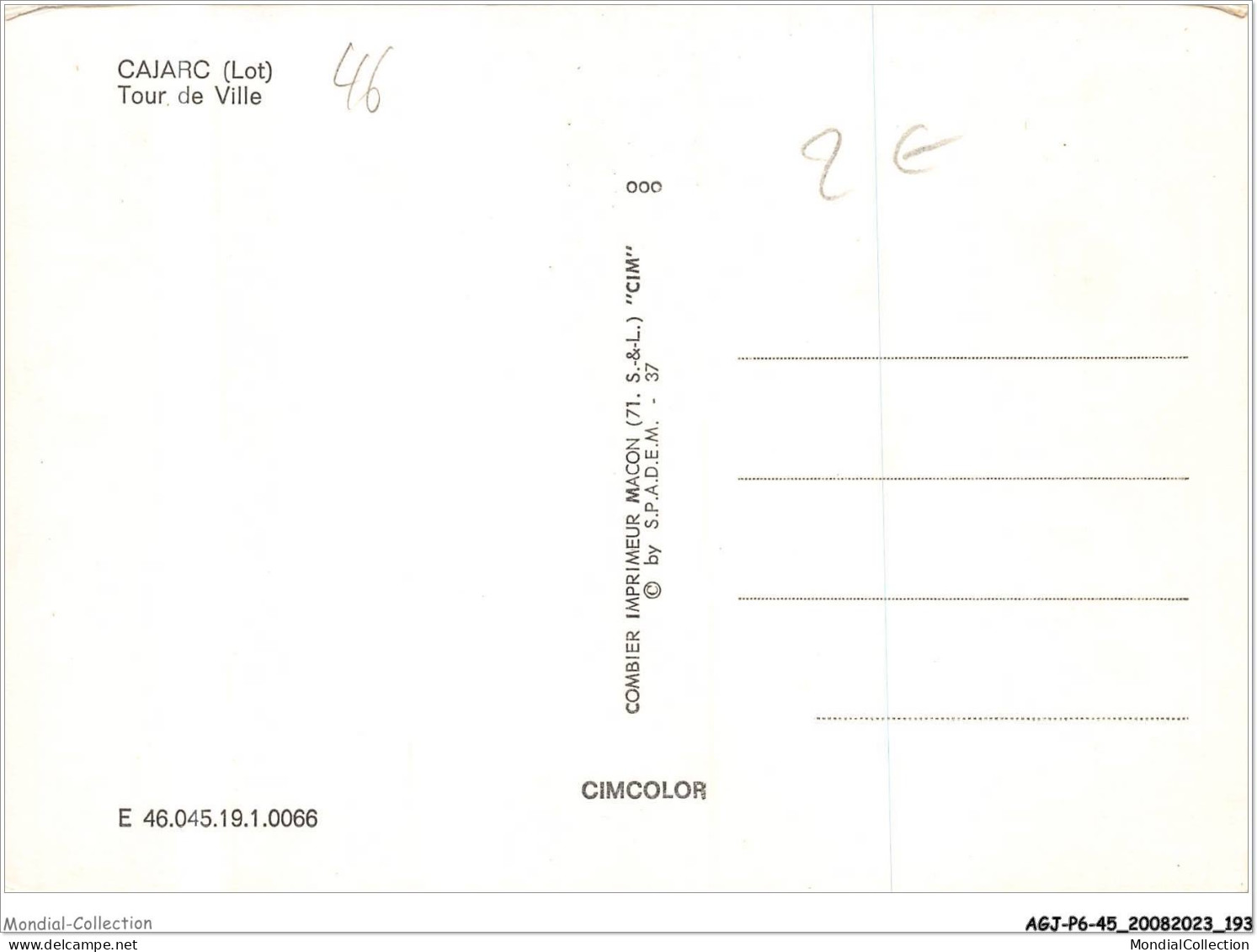 AGJP6-0551-45 - CAJARC - Lot - Tour De Ville - Otros & Sin Clasificación