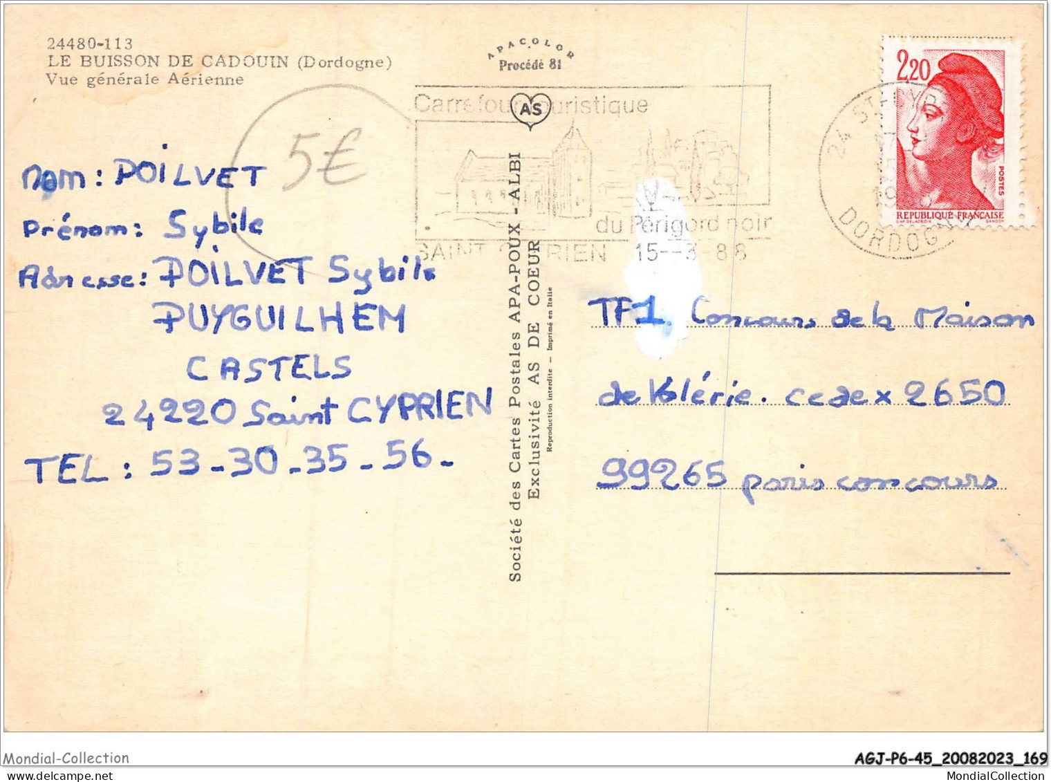 AGJP6-0540-45 - LE BUISSON DE CADOUIN - Dordogne - Vue Générale Aérienne - Altri & Non Classificati