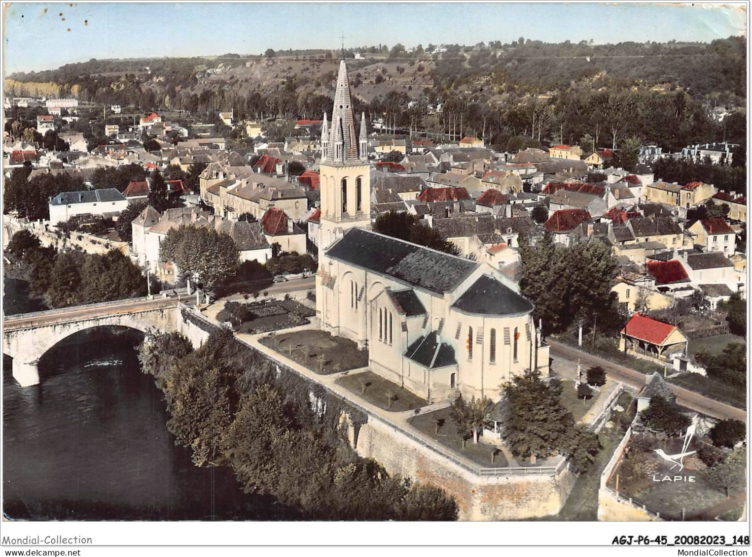 AGJP6-0529-45 - En Avion Au-dessus De - LALINDE - Dordogne - L'église - Altri & Non Classificati