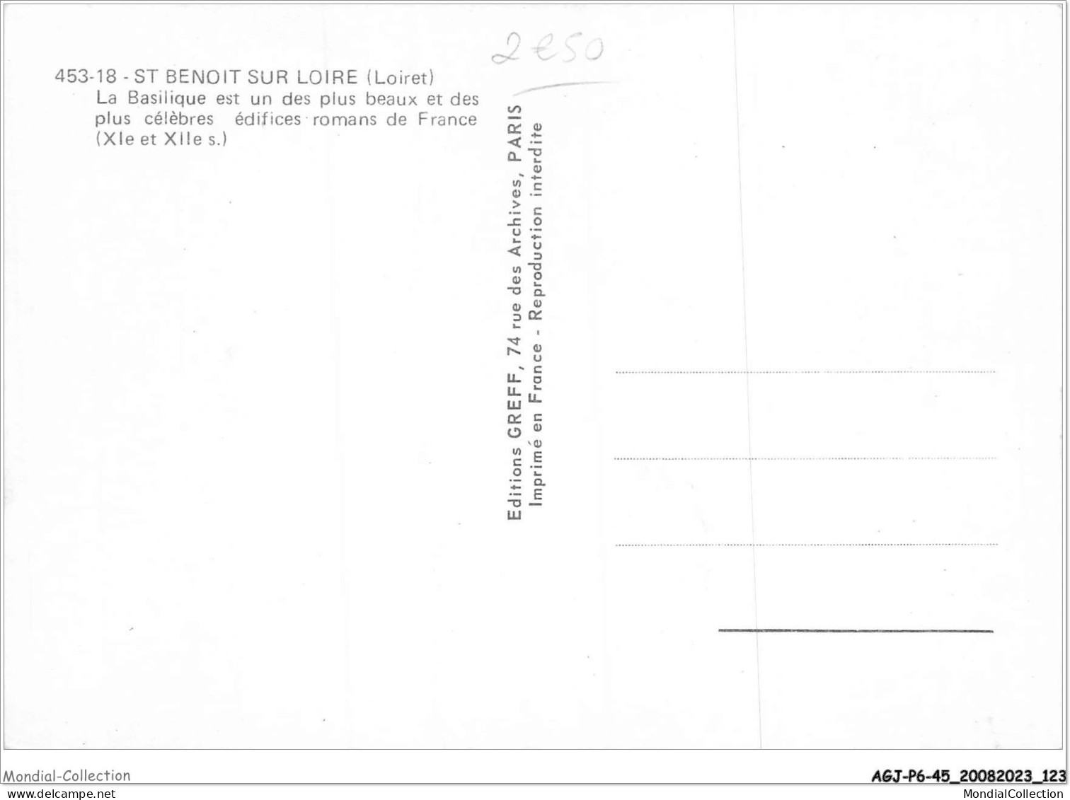 AGJP6-0516-45 - ST BENOIT SUR LOIRE - Loiret - La Basilique  - Andere & Zonder Classificatie