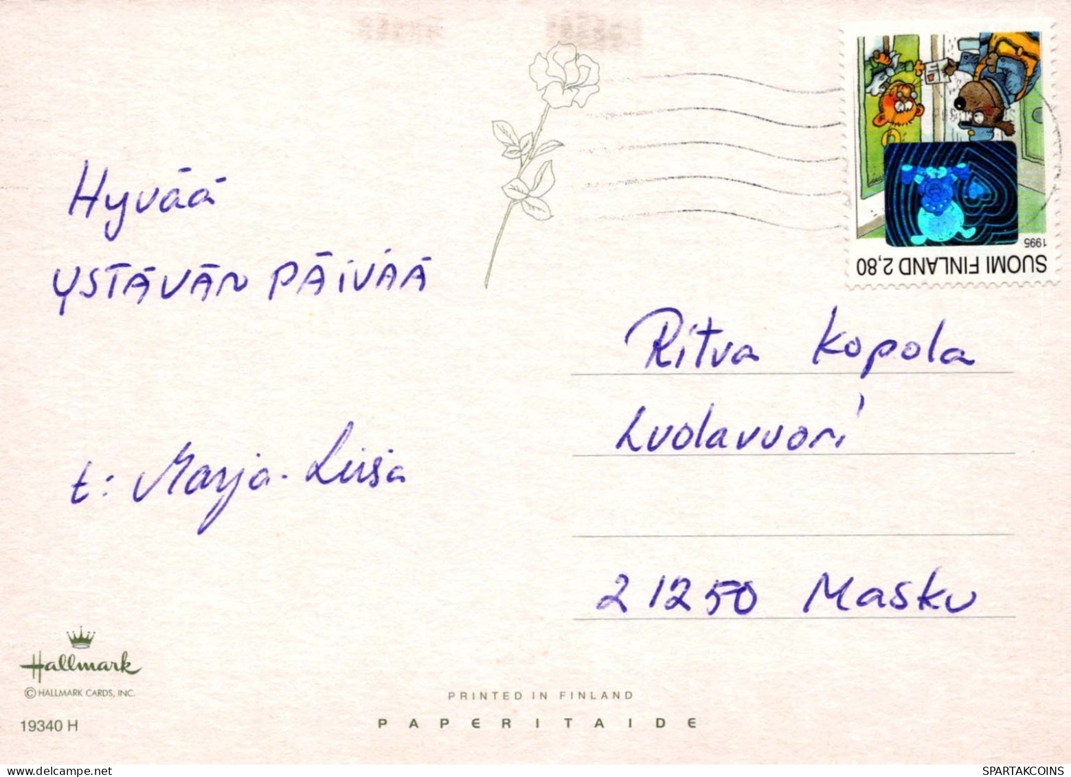 FLORES Vintage Tarjeta Postal CPSM #PBZ135.A - Fleurs