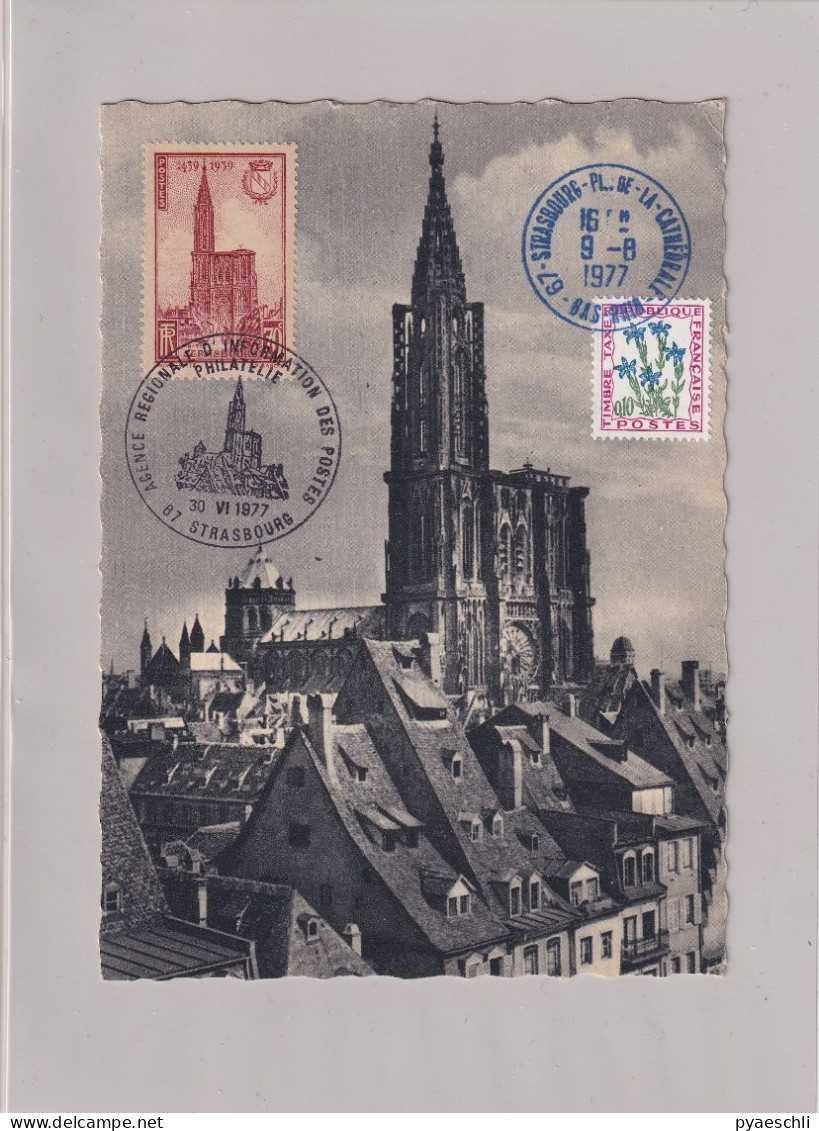 Strasburg - Place De La Cathédrale - 1977 - Alsace