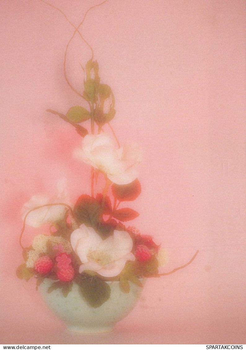 FLOWERS Vintage Postcard CPSM #PBZ054.A - Flowers