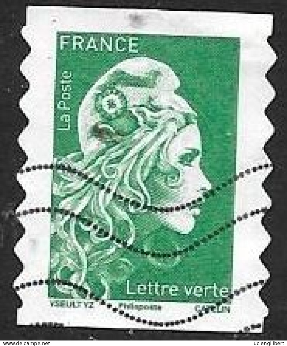 TIMBRE N° 1598   - ADHESIF  -  MARIANNE       - OBLITERE  - 2018 - Used Stamps