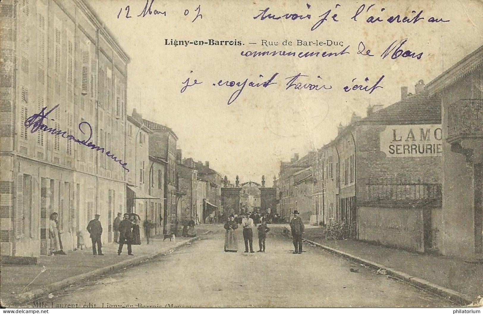 55  LIGNY En BARROIS   Rue De Bar Le Duc - Ligny En Barrois