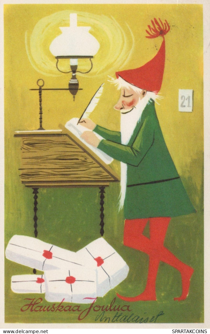 PAPÁ NOEL NAVIDAD Fiesta Vintage Tarjeta Postal CPSMPF #PAJ502.A - Santa Claus