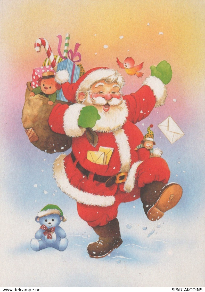 WEIHNACHTSMANN SANTA CLAUS WEIHNACHTSFERIEN Vintage Postkarte CPSM #PAJ571.A - Santa Claus