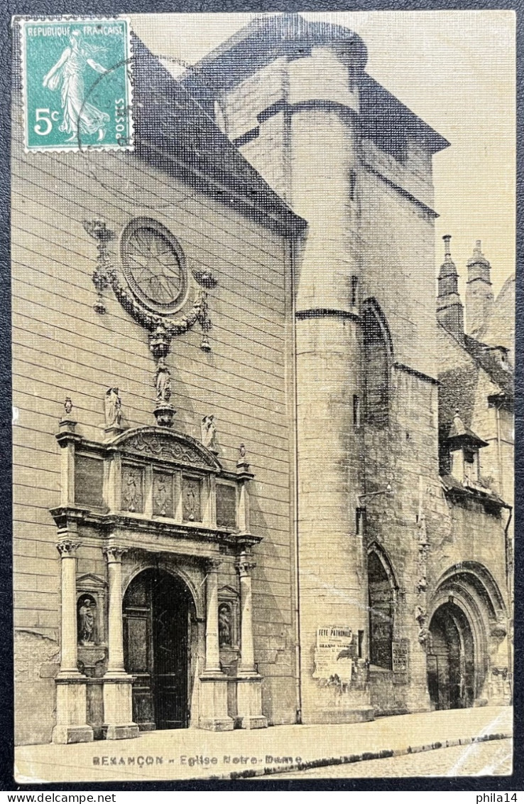 CPA BESANCON EGLISE NOTRE DAME / 1910 / CAD PARIS 10 DISTRIBUTION - Besancon