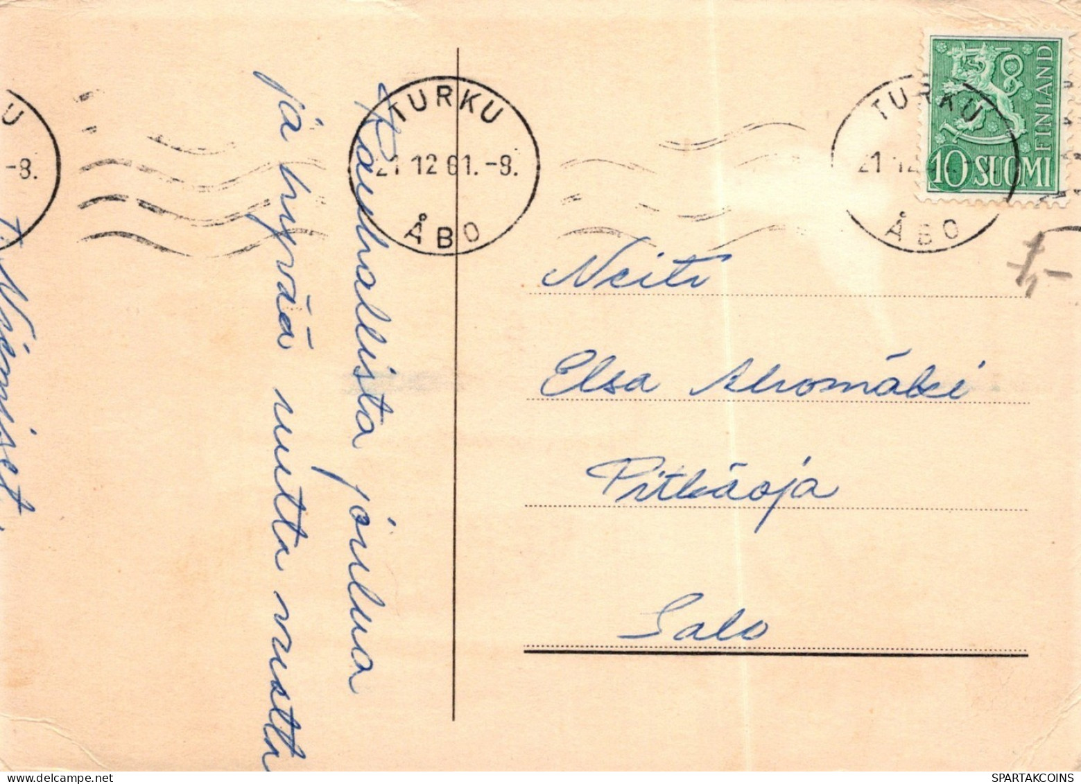 ÁNGEL NAVIDAD Vintage Tarjeta Postal CPSM #PAH819.A - Angels