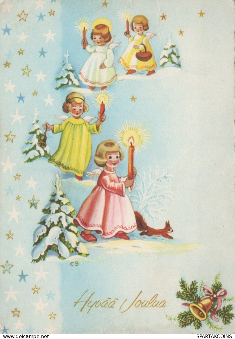 ANGELO Buon Anno Natale Vintage Cartolina CPSM #PAH166.A - Angels