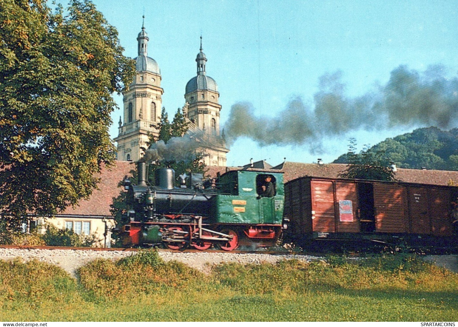 TRENO TRASPORTO FERROVIARIO Vintage Cartolina CPSM #PAA977.A - Eisenbahnen