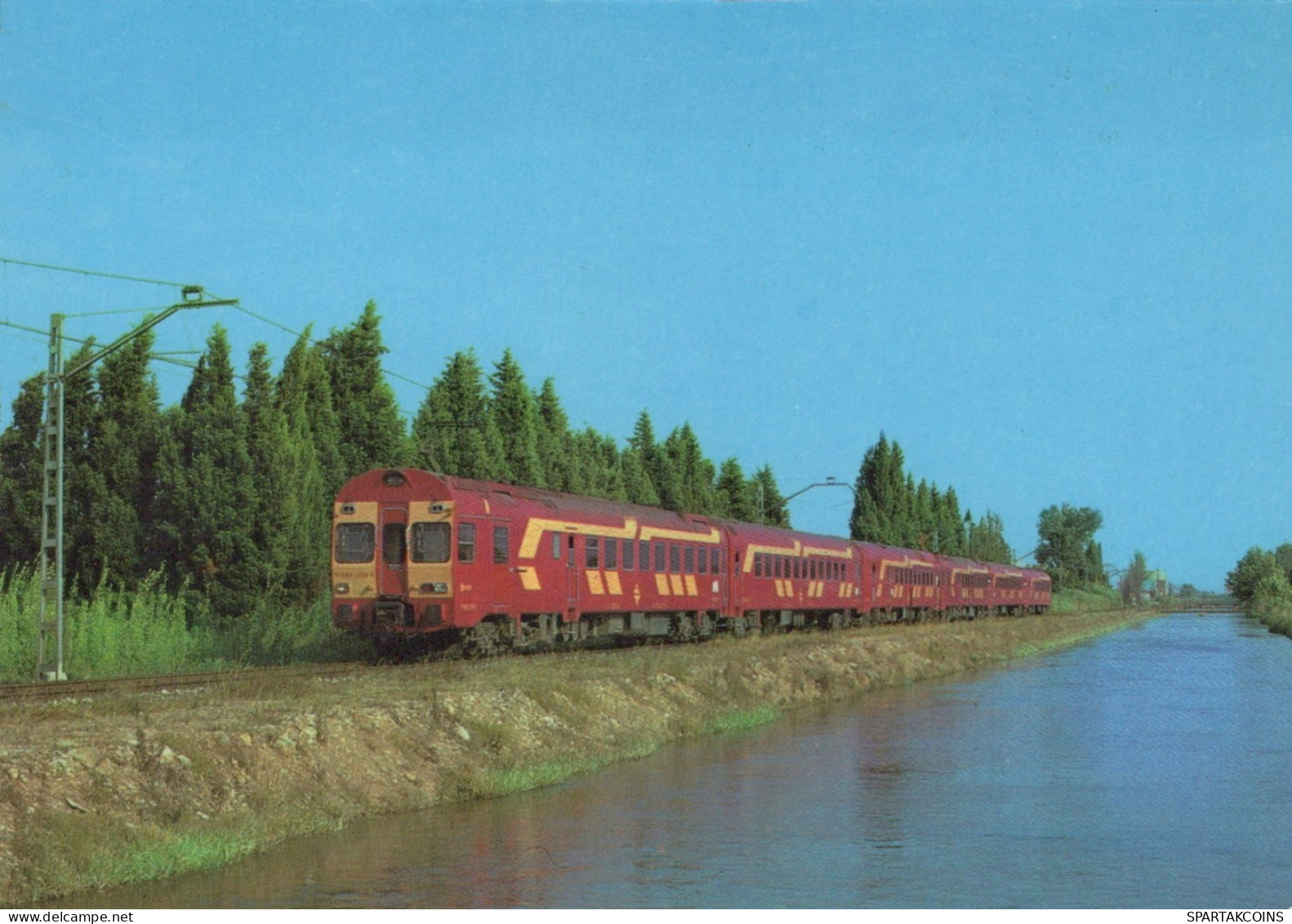 Transport FERROVIAIRE Vintage Carte Postale CPSM #PAA692.A - Treinen