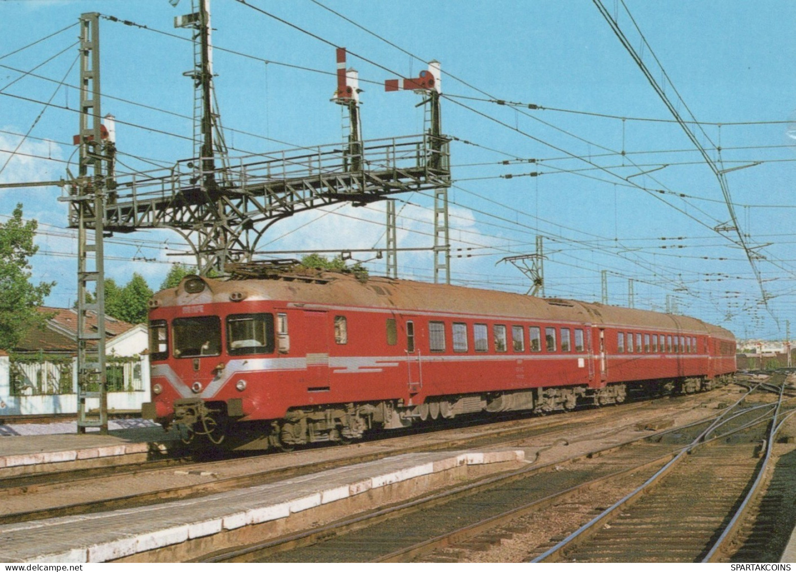 TRENO TRASPORTO FERROVIARIO Vintage Cartolina CPSM #PAA691.A - Eisenbahnen