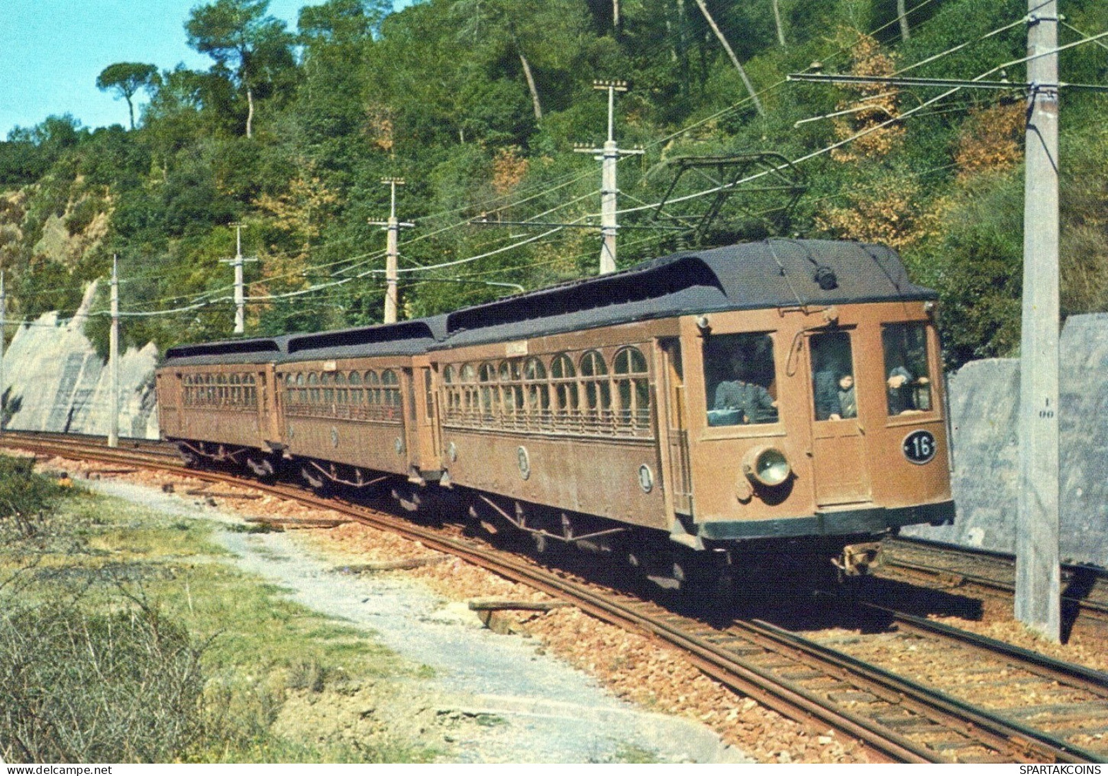 TRAIN RAILWAY Transport Vintage Postcard CPSM #PAA790.A - Trains