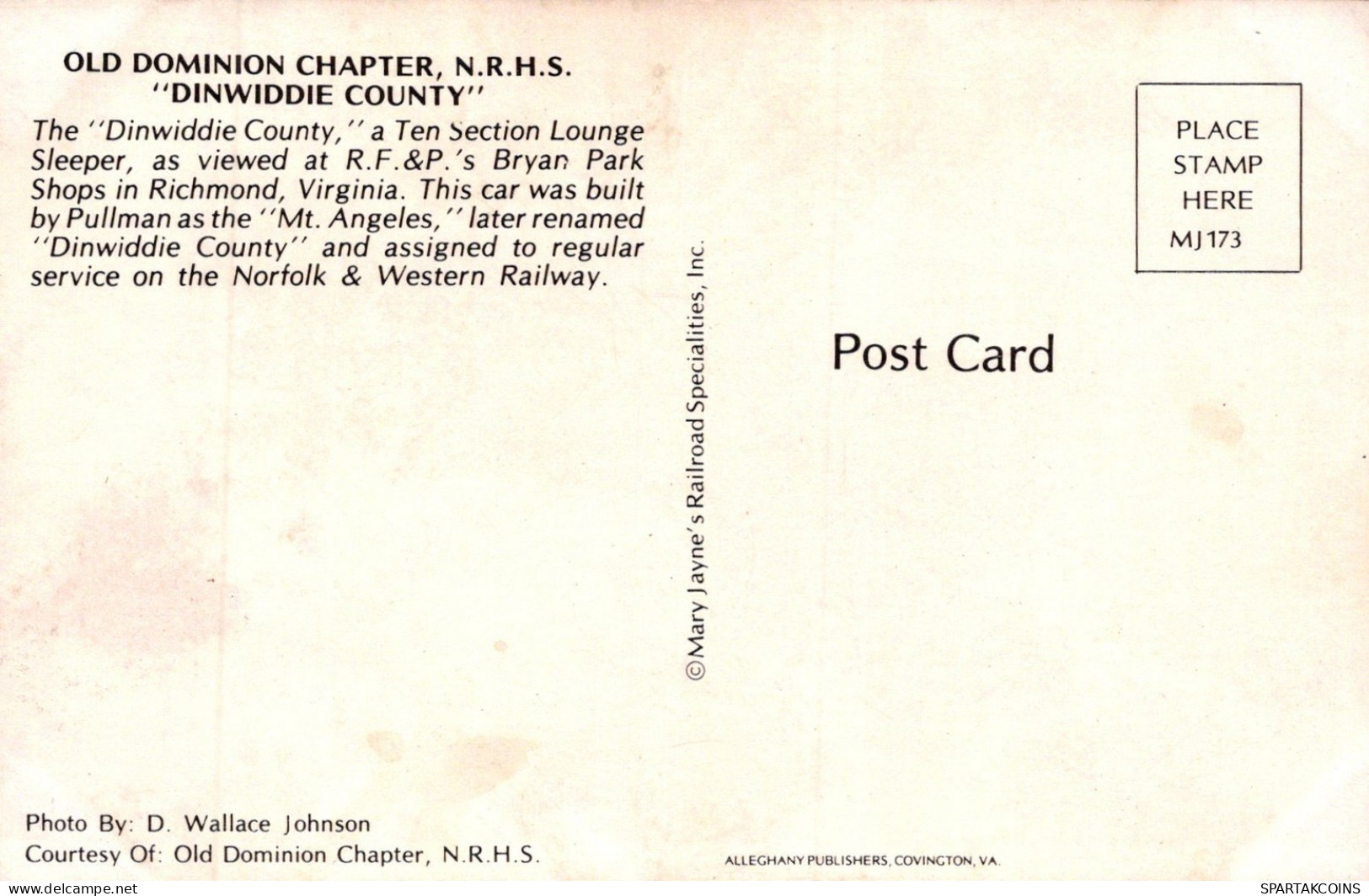 TREN TRANSPORTE Ferroviario Vintage Tarjeta Postal CPSMF #PAA623.A - Trains