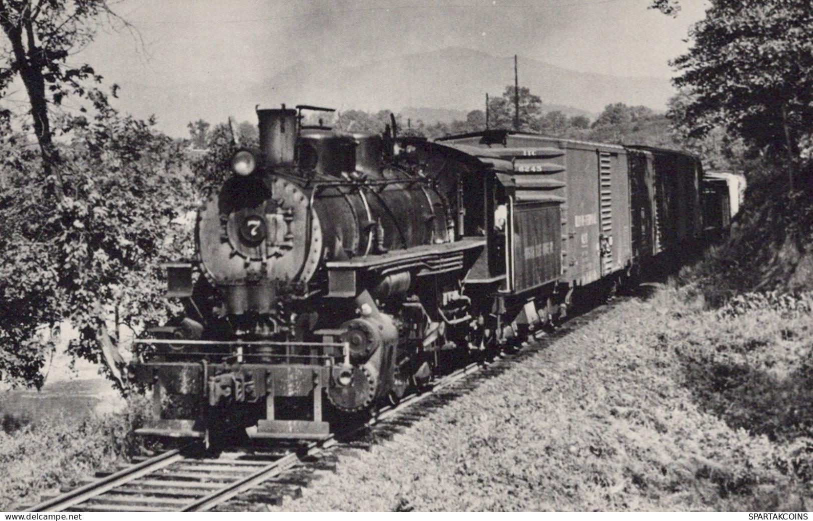 TRENO TRASPORTO FERROVIARIO Vintage Cartolina CPSMF #PAA463.A - Trains