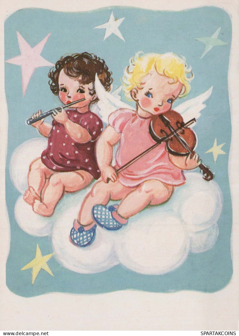 ANGELO Buon Anno Natale Vintage Cartolina CPSM #PAS716.A - Engel