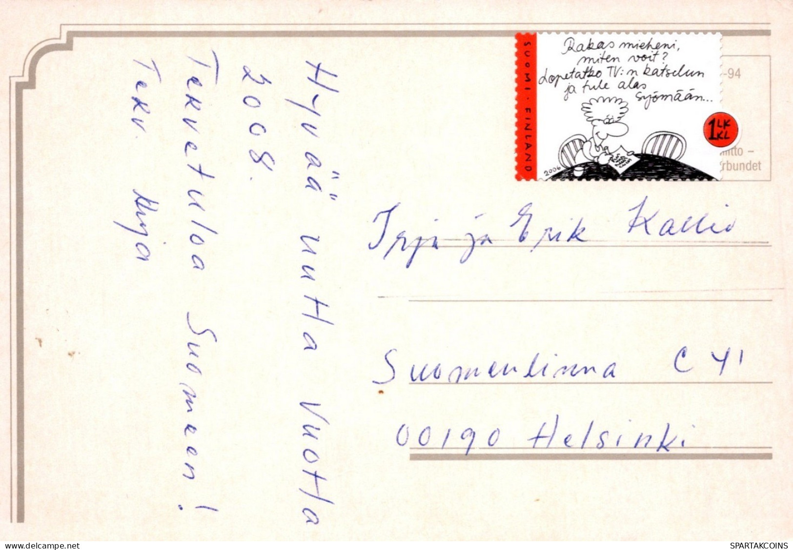 PERRO Animales Vintage Tarjeta Postal CPSM #PAN633.A - Honden