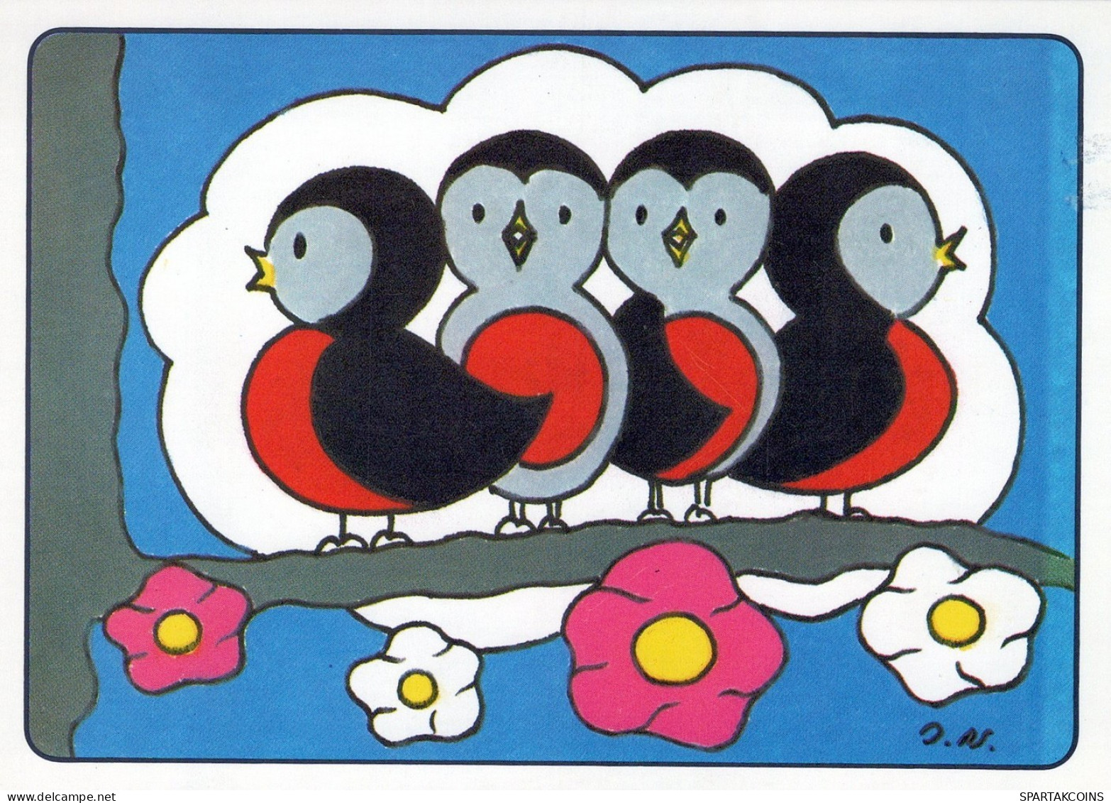 BIRD Animals Vintage Postcard CPSM #PAN132.A - Vögel