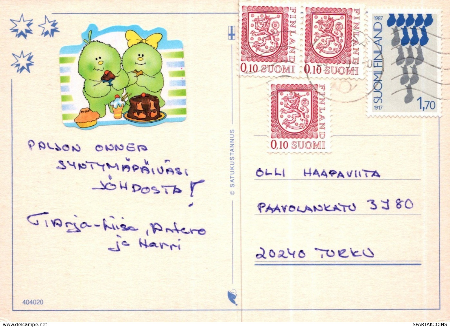 GATO GATITO Animales Vintage Tarjeta Postal CPSM #PAM067.A - Cats