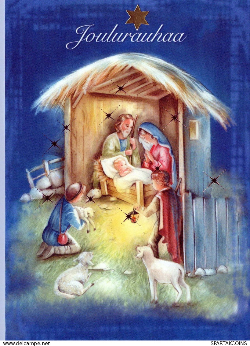 Virgen Mary Madonna Baby JESUS Christmas Religion Vintage Postcard CPSM #PBB897.A - Vierge Marie & Madones