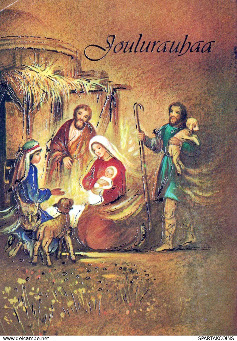 Virgen Mary Madonna Baby JESUS Christmas Religion Vintage Postcard CPSM #PBB807.A - Virgen Mary & Madonnas
