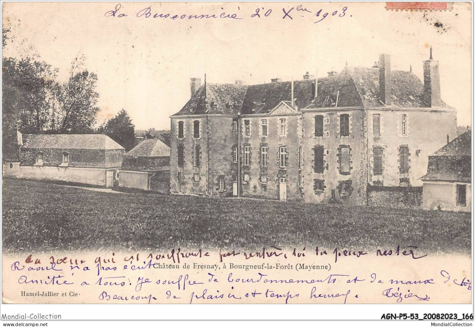 AGNP5-0442-53 - Chateau De Fresnay A Bourgneuf-la-foret - Sainte Suzanne