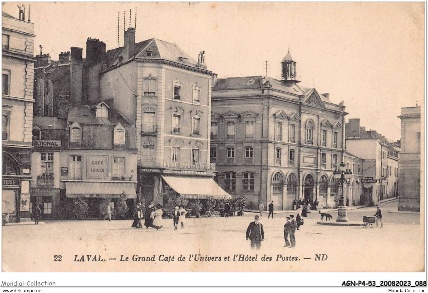 AGNP4-0303-53 - LAVAL - Le Grand Café De L'univers Et Hotel Des Postes - Laval