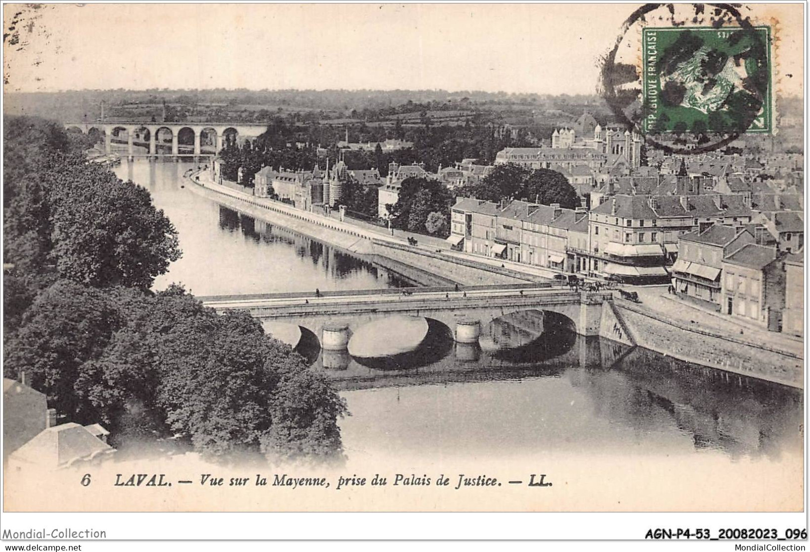 AGNP4-0307-53 - LAVAL - Vue Sur La Mayenne - Prise Du Palais De Justice - Laval