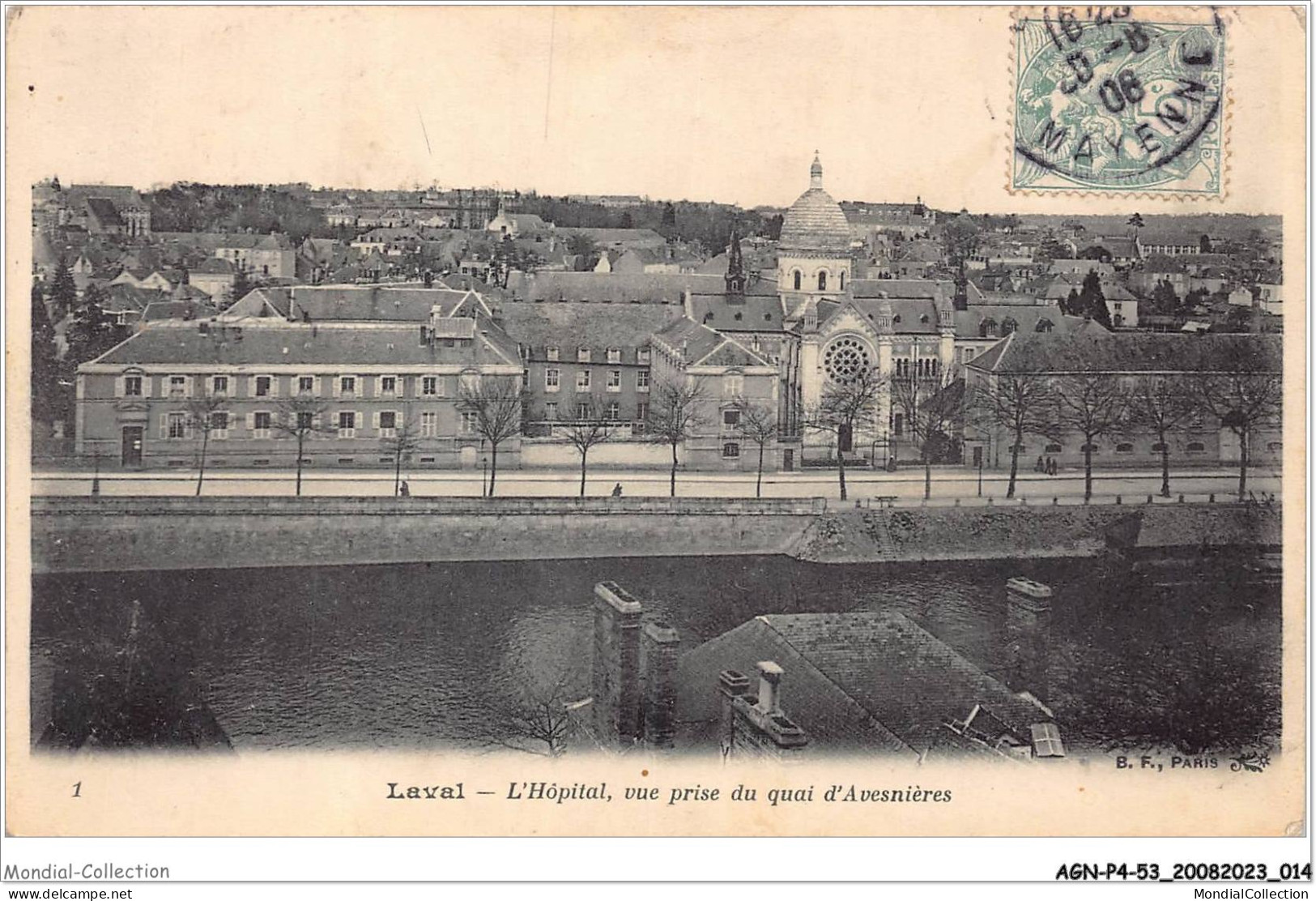 AGNP4-0266-53 - LAVAL - L'hopital - Vue Prise Du Quai D'avesnières - Laval