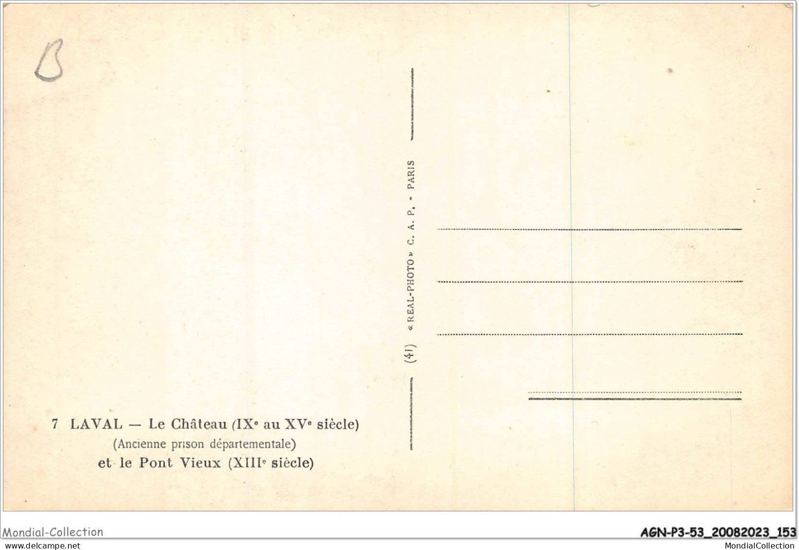 AGNP3-0241-53 - LAVAL - Le Chateau Et Le Pont Vieux - Laval